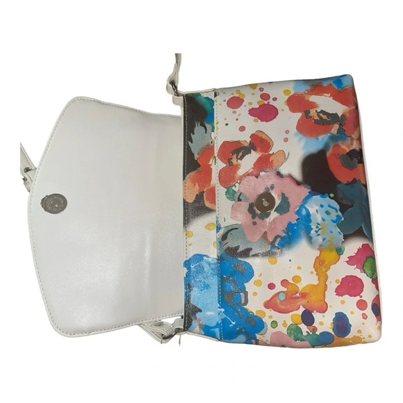 NWT Sharif 1827 UNIQUE Watercolor Floral Crossbody - Picture 4 of 13